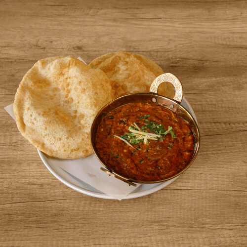 Chole Bhature (vegetarisch)