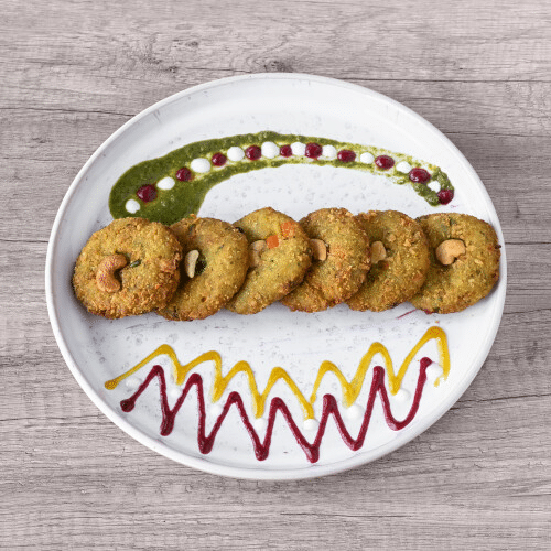 Hara Bhara Tikki Kebab (vegan)