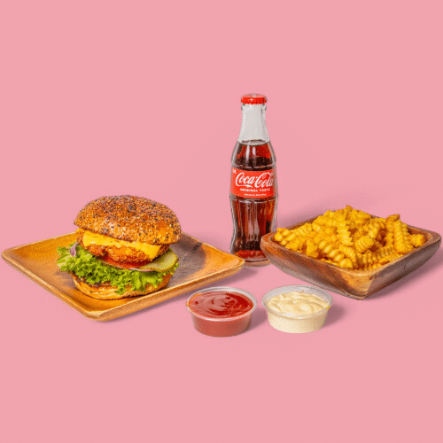 Grün Burger - Menü (vegan)