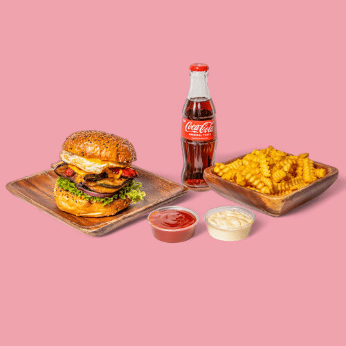 Kinziger Burger - Menü (vegetarisch)