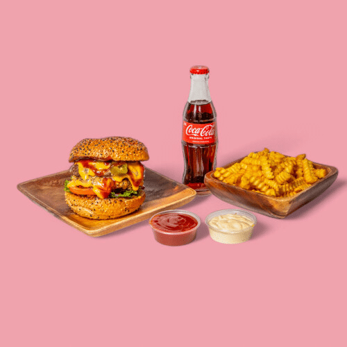 Ostkreuzer Burger - Menü (scharf)
