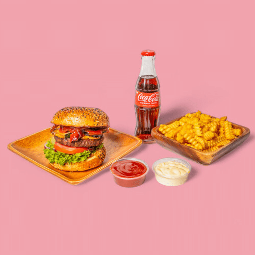 Wiesen Burger - Menü (vegetarisch)
