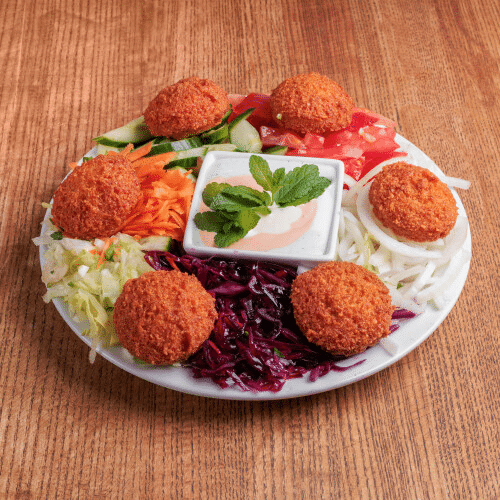 Vegetarischer Teller Falafel