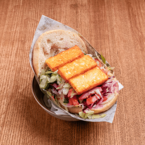Vegetarischer Dürüm Halloumi