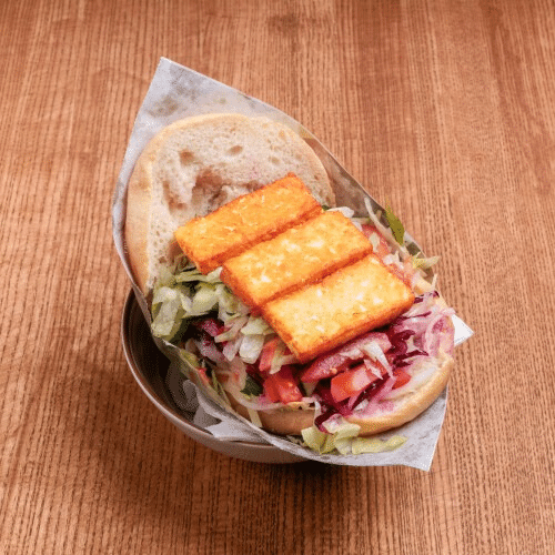 Vegetarischer Döner Halloumi