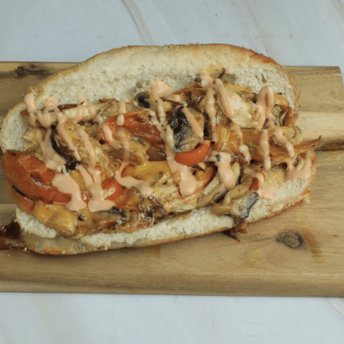 King Chicken Philly Baguette Menü