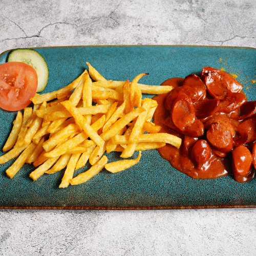 Rind-Currywurst