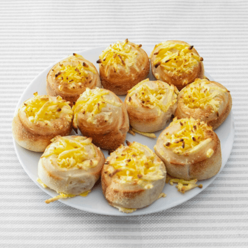 Pizzabrötchen mit Reibeschmelz (vegan)