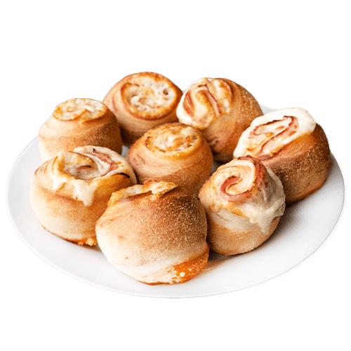 Pizzabrötchen mit Hinterschinken