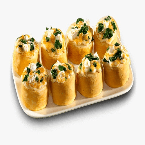 Pizzabrötchen Spinat - Hirtenkäse