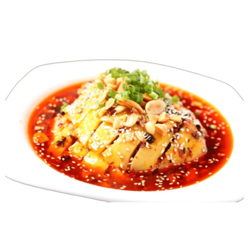 Hühnerfleisch nach Sichuan Art(ein bisschen scharf)