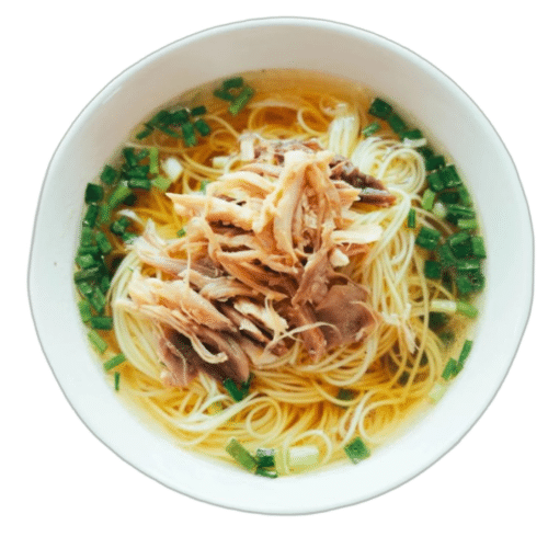 Nudelsuppe mit Hühnerfleische