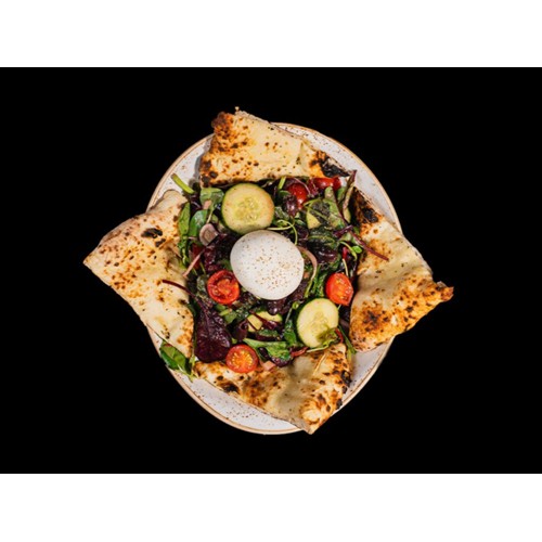 Grünzeug mit Burrata