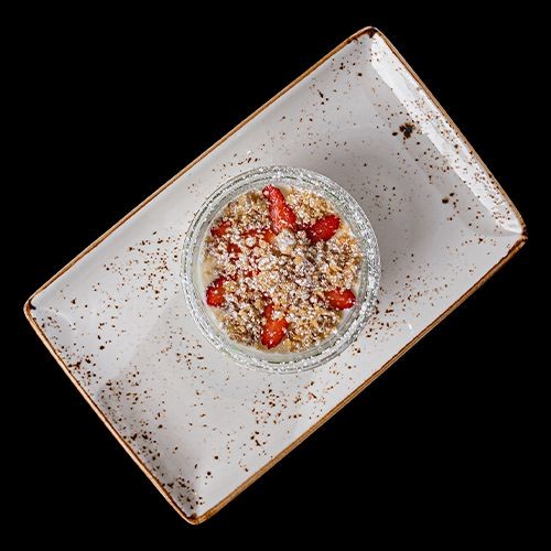 Vegan Strawberry Crumble 