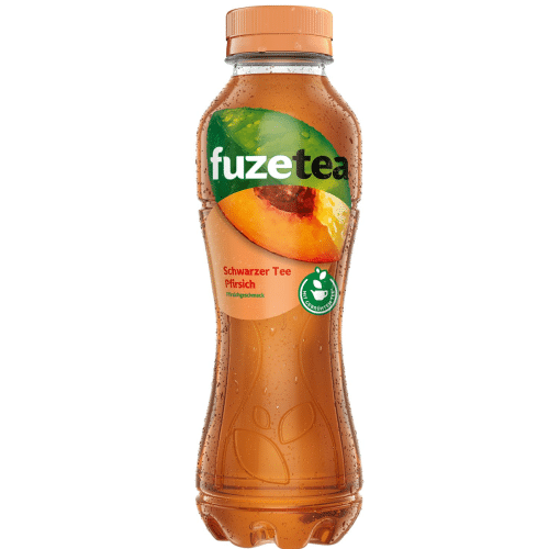 Fuze Tea Schwarzer Tee Pfirsich 0,4l (Mehrweg)