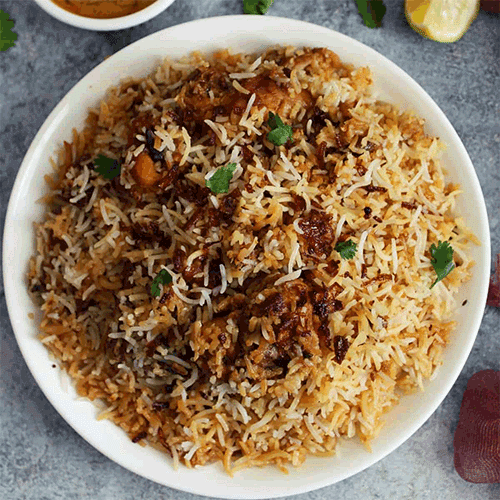 Hyderabadi Chicken Dum Biryani