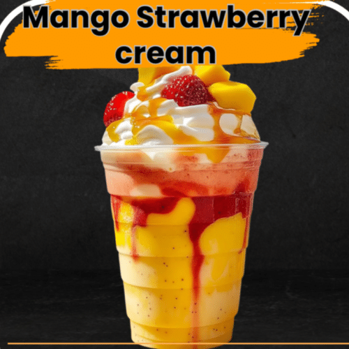 Mango Strawberry cream frappe 0,5l