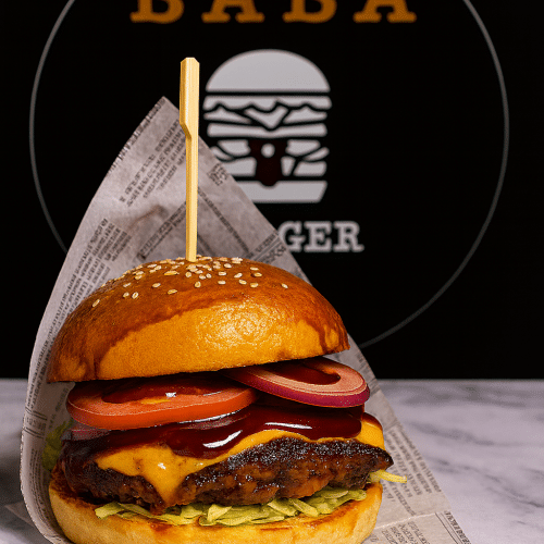 Barbecueburger-Menü
