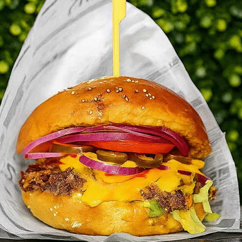 Chili-Cheeseburger (scharf)