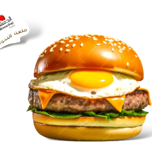 12. hamburgerfleisch Sandwich mit Spirgel Ei