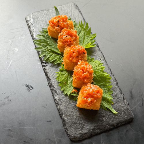 Crispy Rice Lachs Tatar (pikant, 5 Stück)