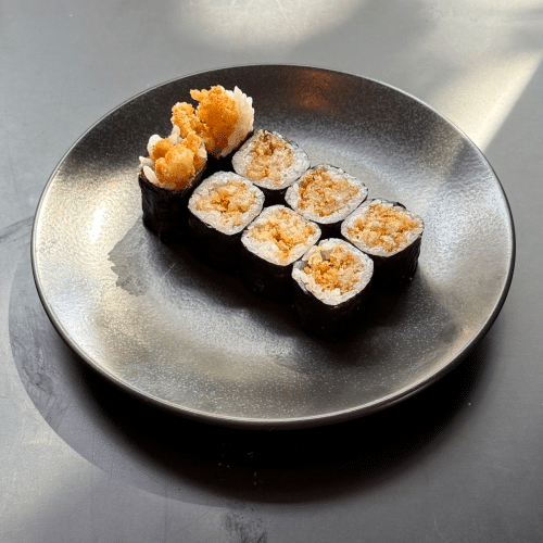Tempura Enoki Pilz Maki (vegan) (8 Stück)