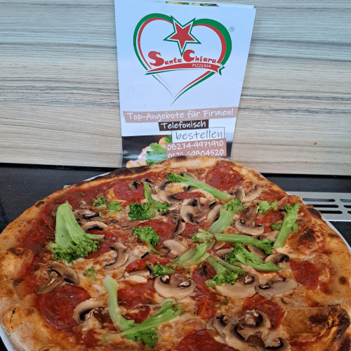 Pizza Broccoli e Salsiccia (scharf)