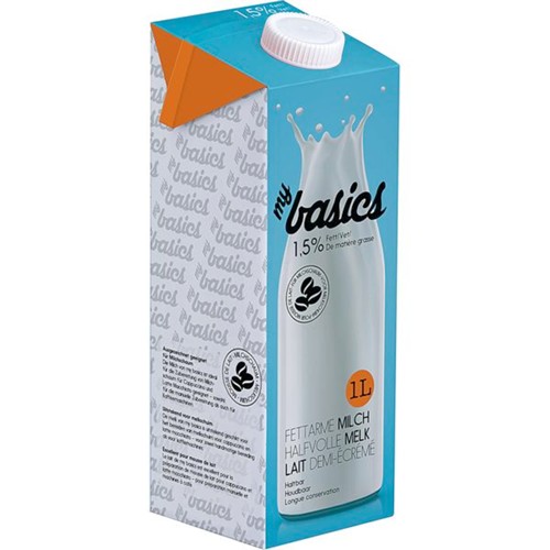 my basics Haltbare fettarme Milch 1.5 Fett 1.0l