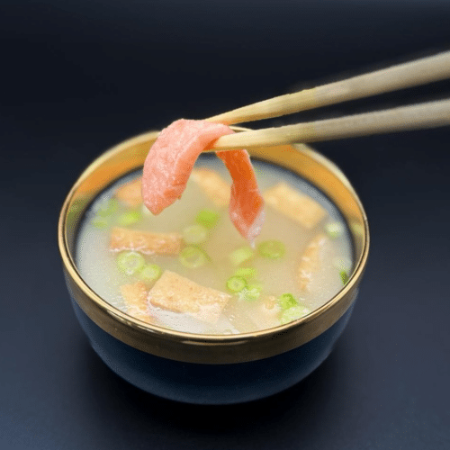 Lachs Miso Suppe