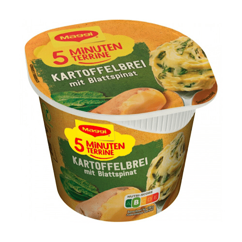 5min Terrine Kartoffelbrei mit Blattspinat