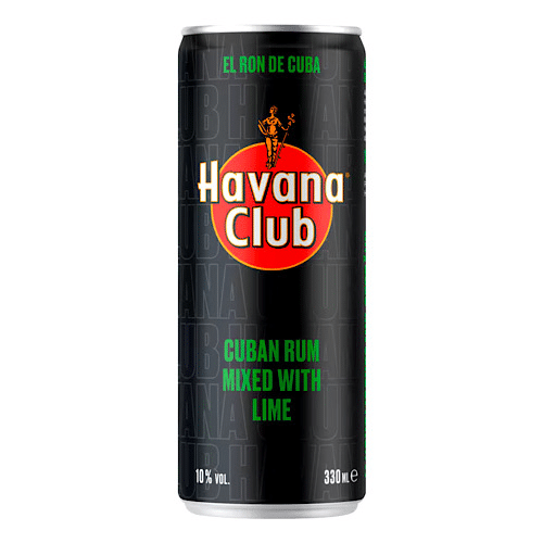 Havana Club Cuban Rum mixed with Lime 0,33l