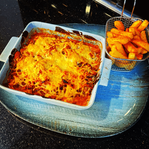 Döner Metaxa überbacken