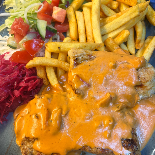 Metaxaschnitzel (ca.200 gr)