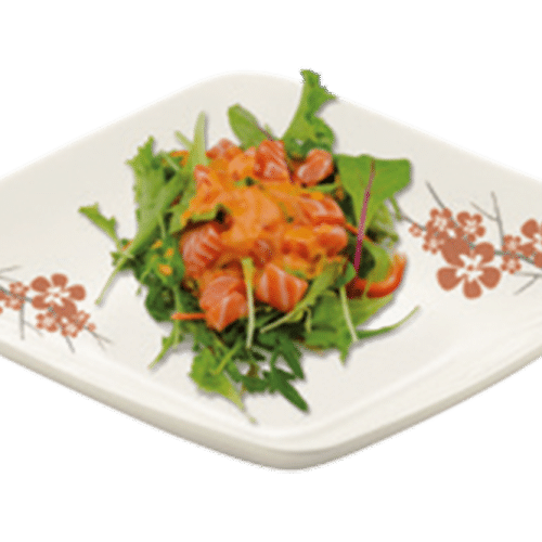 Sake Sashimi Salat