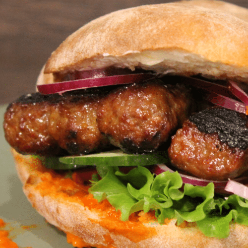 Cevapcici Burger Menu
