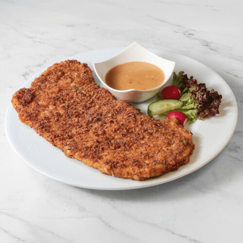 XXL Zwiebelschnitzel