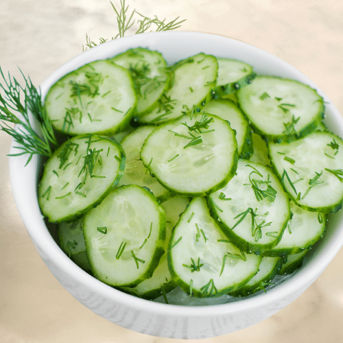 Hausgemachter Gurkensalat -vegan-