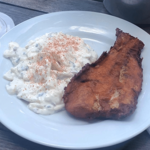 Backfisch mit Kartoffelsalat