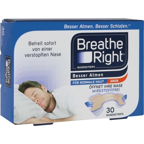 Besser Atmen Breathe Right Nasenpflaster beige gro