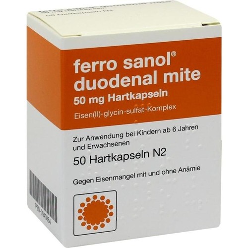 Ferro Sanol duodenal mite 50mg magensaftres. HKP