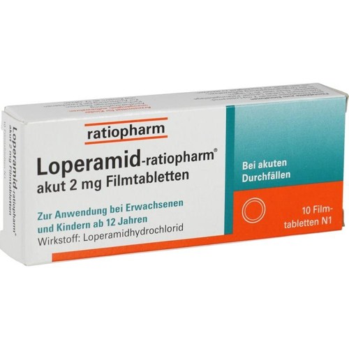 Loperamid-ratiopharm akut 2mg Filmtabletten