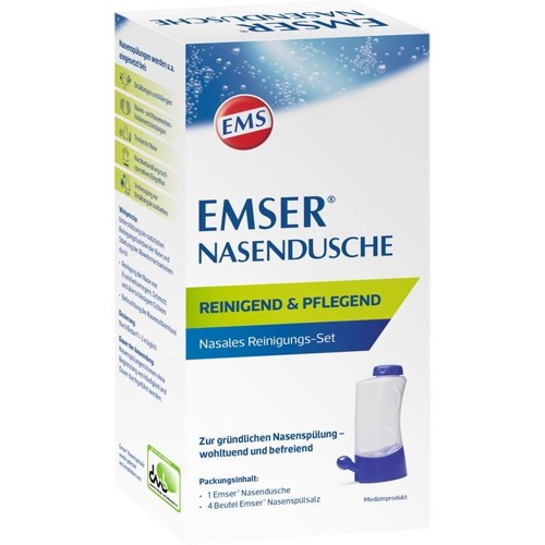 EMSER Nasendusche mit 4 Btl. Nasenspülsalz
