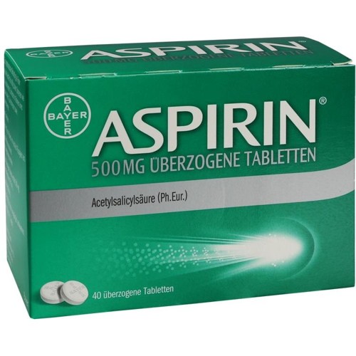 Aspirin 500mg überzogene Tabletten
