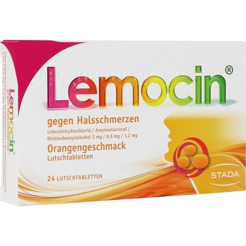Lemocin gegen Halsschmerzen Orangengeschmack