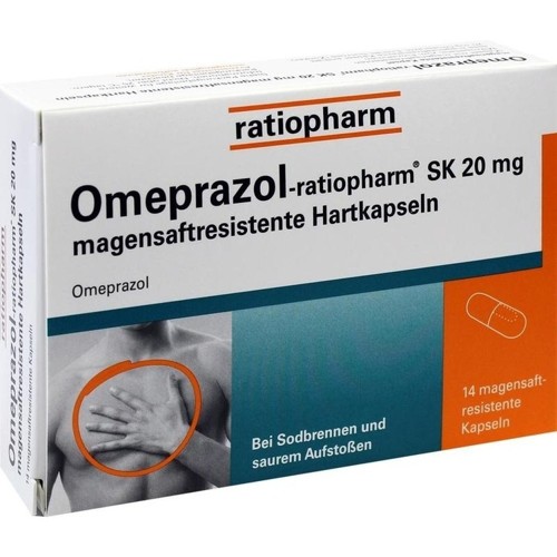 Omeprazol-ratiopharm SK 20mg magensaftres.Hartkap.