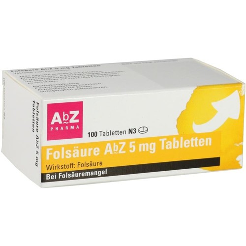 Folsäure AbZ 5mg Tabletten