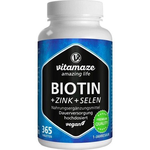 Biotin 10mg hochdosiert + Zink + Selen