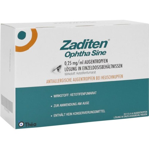 ZADITEN OPHTHA SINE AUGENTROPFEN