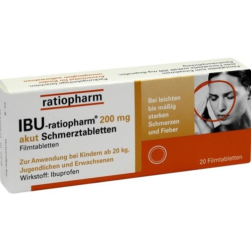 Ibu-ratiopharm 200mg akut Schmerztabletten