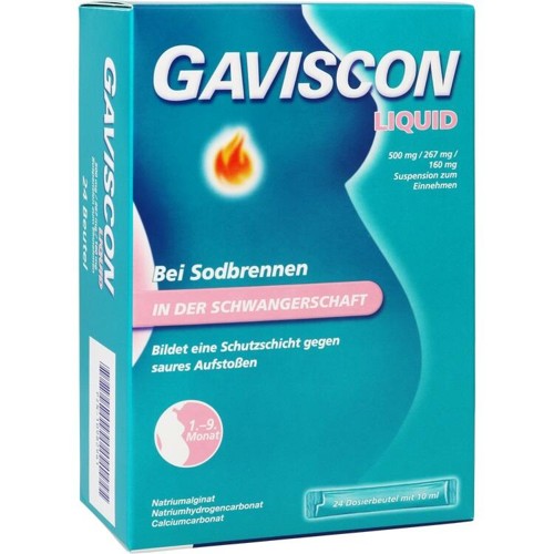 GAVISCON LIQUID 500 MG/267 MG/160 MG Susp. z. Ein.